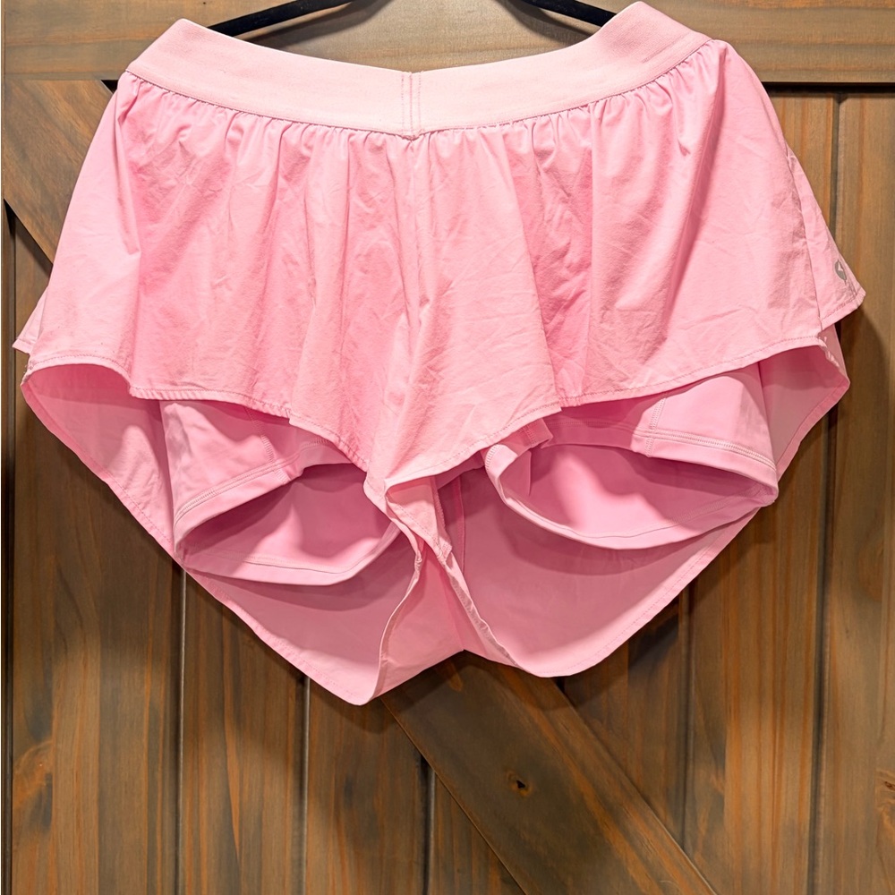 POPFLEX Light Pink Athletic Skort Shorts size Large